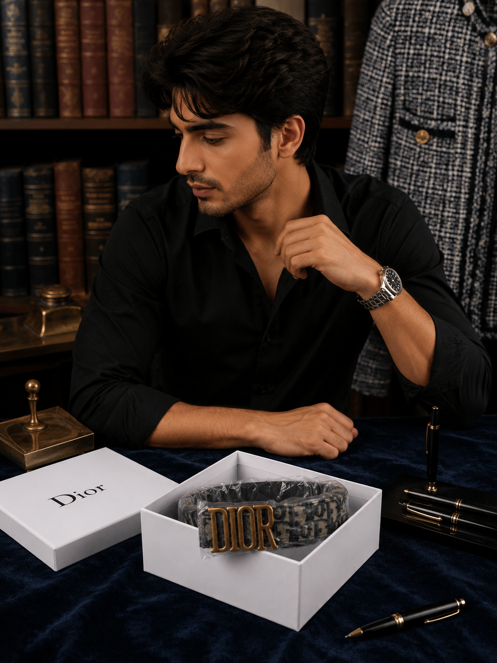 Dior Oblique Jacquard Belt